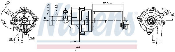 Nissens Hulpwaterpomp (koelwatercircuit) 832174