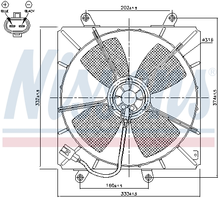 Nissens Ventilatorwiel-motorkoeling 85000