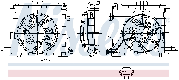 Nissens Ventilatorwiel-motorkoeling 850009