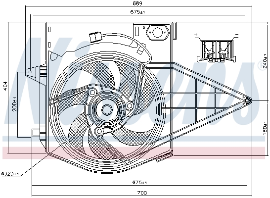 Nissens Ventilatorwiel-motorkoeling 85003