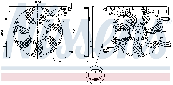 Ventilatorwiel-motorkoeling Nissens 850050