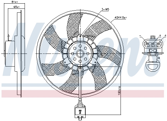 Nissens Ventilatorwiel-motorkoeling 850061