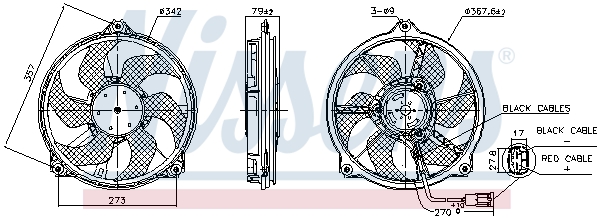 Ventilatorwiel-motorkoeling Nissens 850073