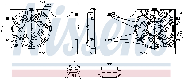 Ventilatorwiel-motorkoeling Nissens 850098