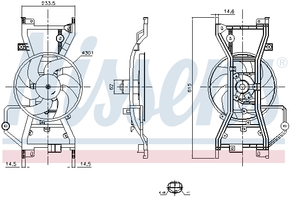 Nissens Koelventilatorwiel 850123