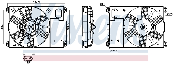 Nissens Ventilatorwiel-motorkoeling 85020