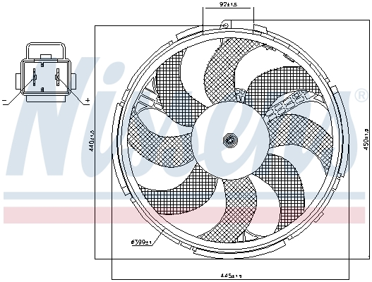 Nissens Ventilatorwiel-motorkoeling 85036