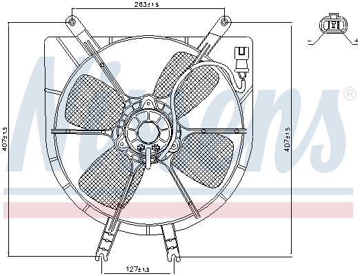 Nissens Ventilatorwiel-motorkoeling 85043