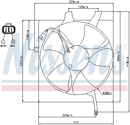 Nissens Ventilatorwiel-motorkoeling 85047