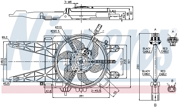 Nissens Ventilatorwiel-motorkoeling 85051