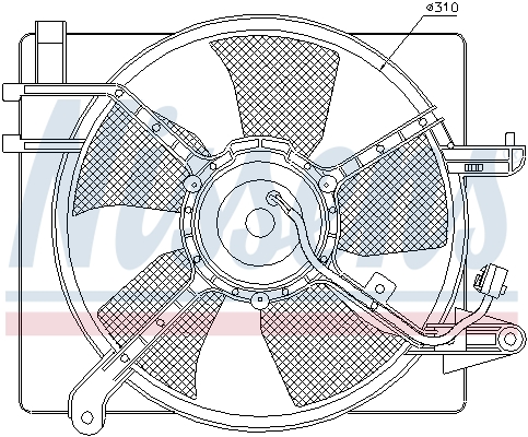 Ventilatorwiel-motorkoeling Nissens 85061