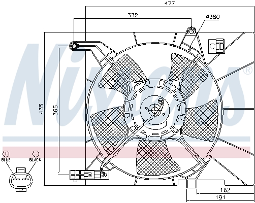 Nissens Ventilatorwiel-motorkoeling 85063