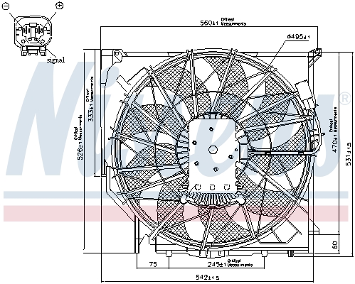 Nissens Koelventilatorwiel 85067