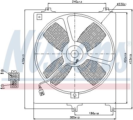 Ventilatorwiel-motorkoeling Nissens 85069