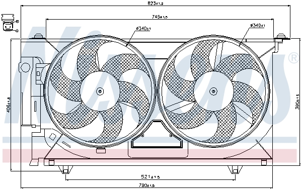 Nissens Ventilatorwiel-motorkoeling 85074