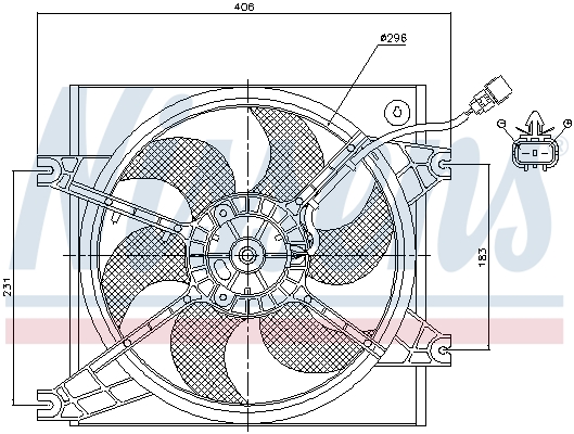 Nissens Ventilatorwiel-motorkoeling 85085