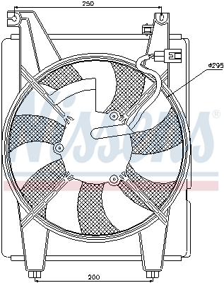 Ventilatorwiel-motorkoeling Nissens 85088