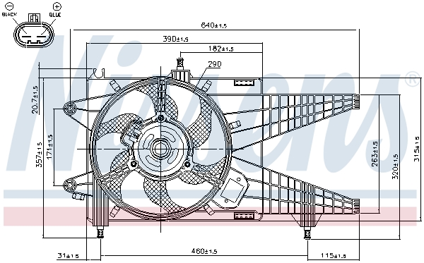 Nissens Ventilatorwiel-motorkoeling 85137