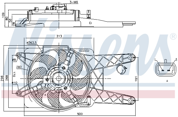 Nissens Ventilatorwiel-motorkoeling 85138