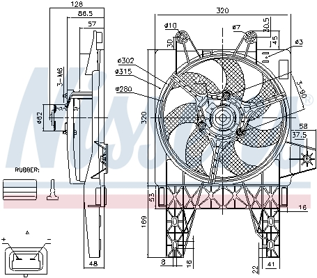 Nissens Ventilatorwiel-motorkoeling 85140