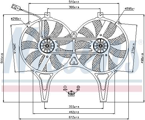 Nissens Ventilatorwiel-motorkoeling 85149