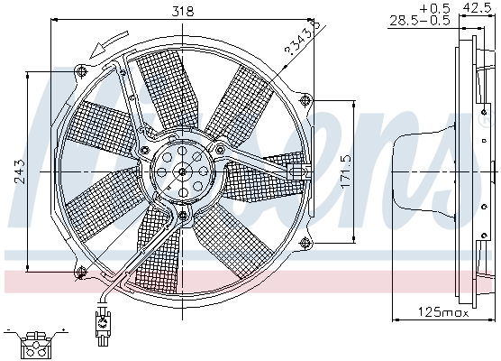 Nissens Ventilatorwiel-motorkoeling 85151