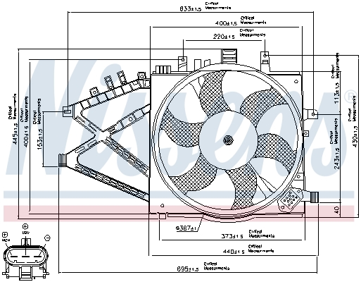 Nissens Ventilatorwiel-motorkoeling 85190