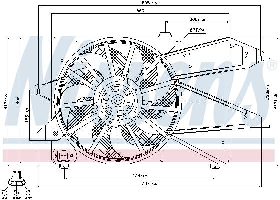 Nissens Ventilatorwiel-motorkoeling 85482