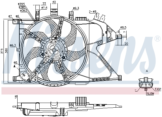 Nissens Ventilatorwiel-motorkoeling 85195