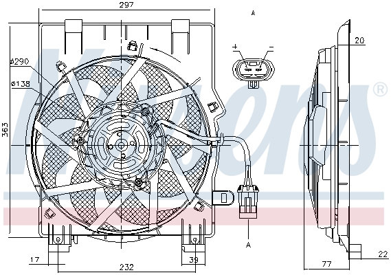 Nissens Ventilatorwiel-motorkoeling 85197