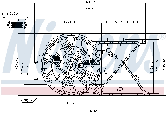 Nissens Ventilatorwiel-motorkoeling 85210