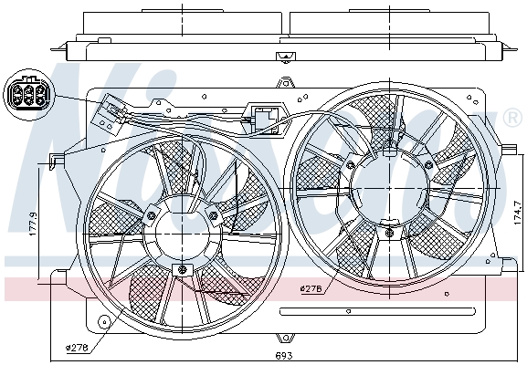 Nissens Ventilatorwiel-motorkoeling 85214