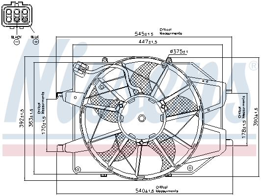 Nissens Ventilatorwiel-motorkoeling 85217