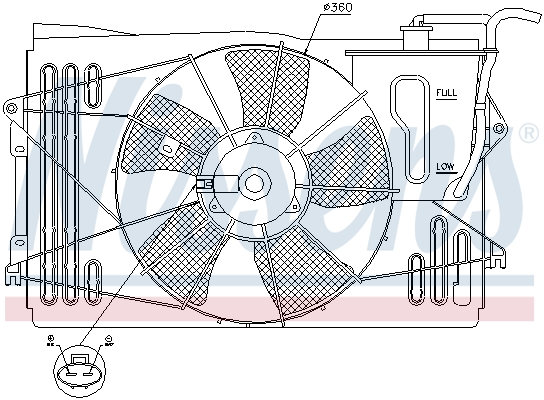 Nissens Ventilatorwiel-motorkoeling 85232