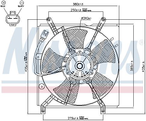 Nissens Ventilatorwiel-motorkoeling 85241