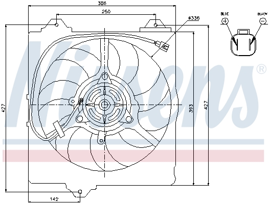 Nissens Ventilatorwiel-motorkoeling 85242