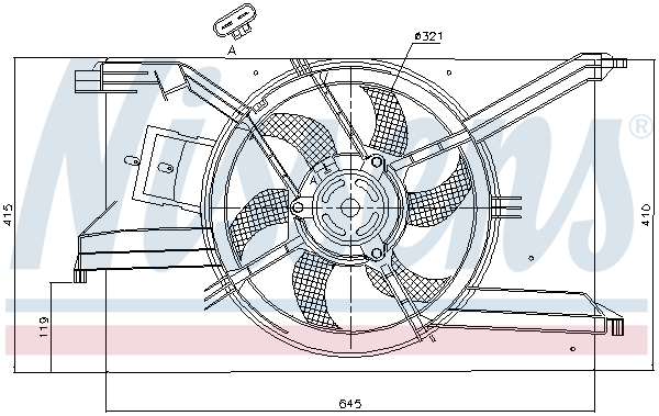 Nissens Ventilatorwiel-motorkoeling 85243