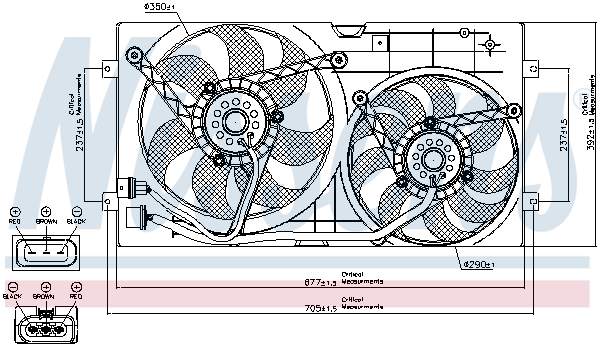 Nissens Ventilatorwiel-motorkoeling 85250