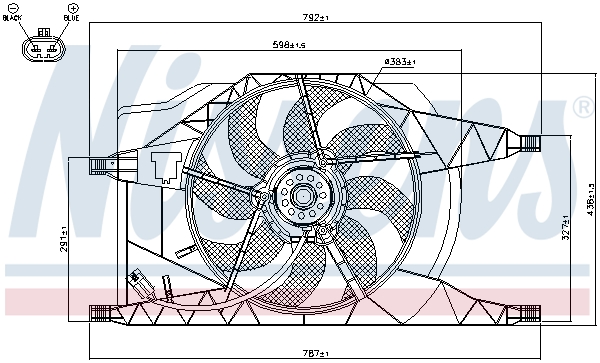 Nissens Ventilatorwiel-motorkoeling 85257