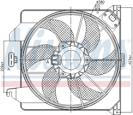 Nissens Ventilatorwiel-motorkoeling 85261