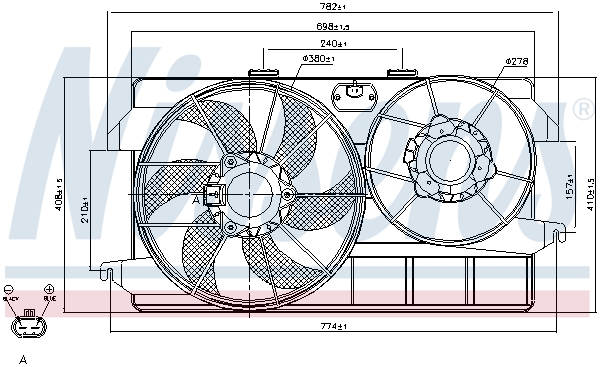 Nissens Ventilatorwiel-motorkoeling 85262