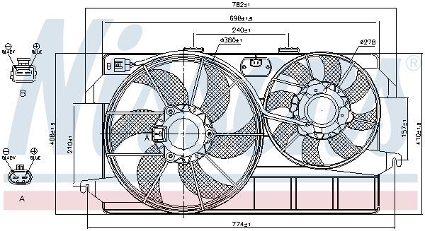 Nissens Ventilatorwiel-motorkoeling 85263