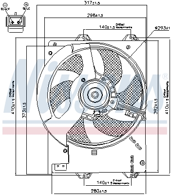 Nissens Ventilatorwiel-motorkoeling 85267