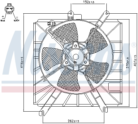 Nissens Ventilatorwiel-motorkoeling 85272