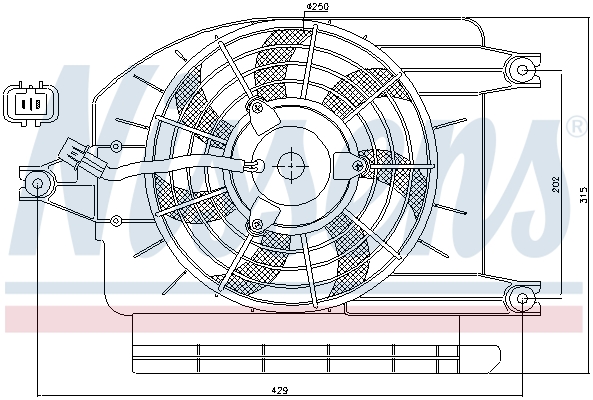 Nissens Ventilatorwiel-motorkoeling 85273