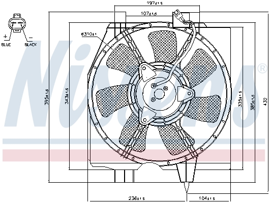 Ventilatorwiel-motorkoeling Nissens 85275