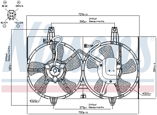 Nissens Ventilatorwiel-motorkoeling 85280