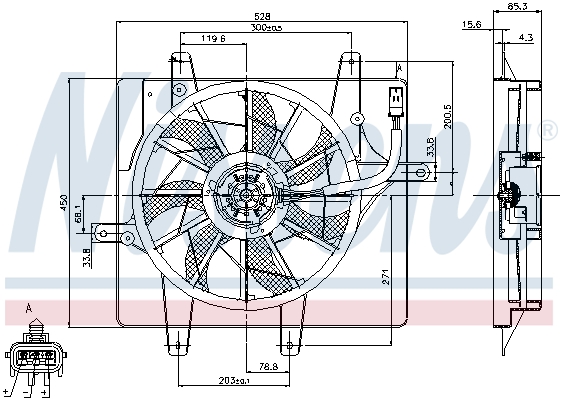 Nissens Ventilatorwiel-motorkoeling 85289