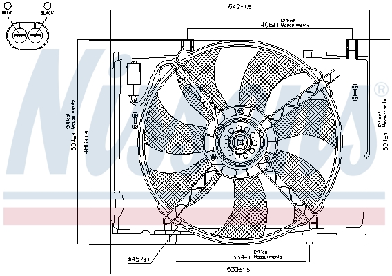 Nissens Ventilatorwiel-motorkoeling 85290