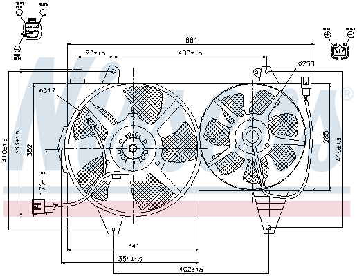 Nissens Ventilatorwiel-motorkoeling 85296